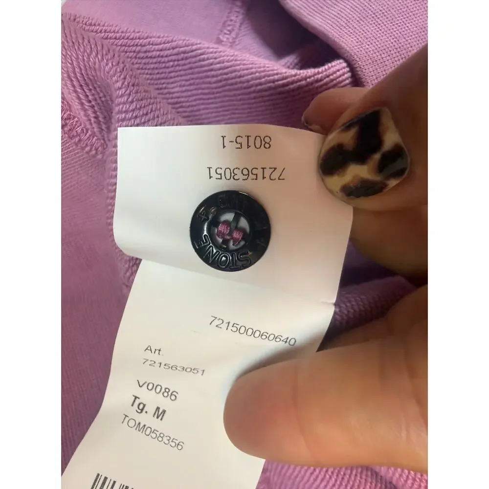 Stone Island Mens Medium Pullover Sweatshirt Lavender Purple Compass Badge BTS
